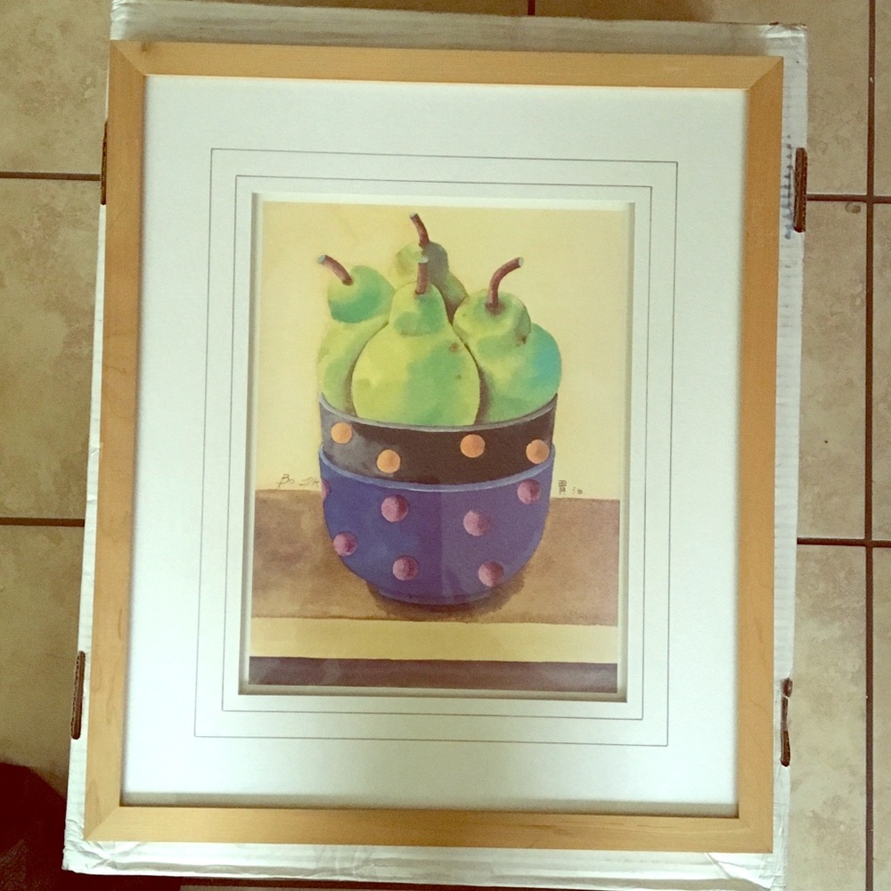 Bassett Fine Art by Bo Jia. Bowl of Pears picture